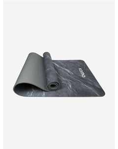 Коврик для йоги и фитнеса, TPE, микрофибра, Черный Kama