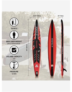 Сапборд Tourus FR01 гоночный удлиненный 426 см, Красный Tourussup