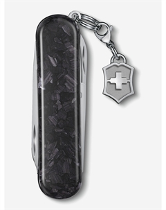 Нож складной Classic Brilliant Carbon, 58 мм, 5 функций, Черный Victorinox