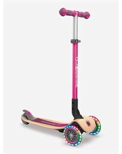 Самокат PRIMO FOLDABLE WOOD LIGHTS, Розовый Globber