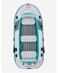 Надувная лодка 65159 "Adventure Elite X5 Raft Set" алюминиевые вёсла, насос,364 х 166 х 45см, до 600кг, Серый Bestway