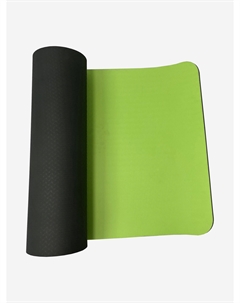 Коврик для йоги и фитнеса двусторонний, 180 х 61 х 0,6 см, двуцветный, зеленый, Зеленый Unix fit