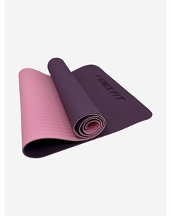 Коврик для йоги и фитнеса двусторонний, 180 х 61 х 0,6 см, двуцветный, фиолетовый, Фиолетовый Unix fit