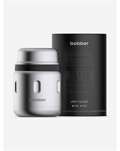 Термос вакуумный для еды Jerrycan 470 мл, тепло до 10 часов, матовый, Серебряный Bobber