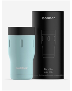Термокружка вакуумная Tumbler 350 мл, крышка 360, тепло до 6 часов, голубой, Голубой Bobber