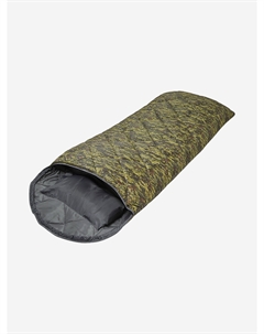 Спальный мешок (200) с ультразвуковой стежкой и подголовником, камуфляж, ширина 85 см, Зеленый Фрегат
