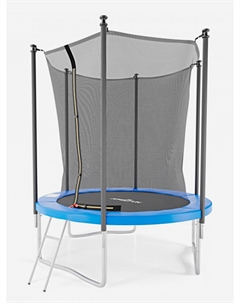 Батут с защитной сеткой JUMP4FUN 6 ft синий с лестницей, Синий Dfc