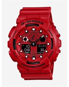 Спортивные часы GA-100C-4A, Красный Casio
