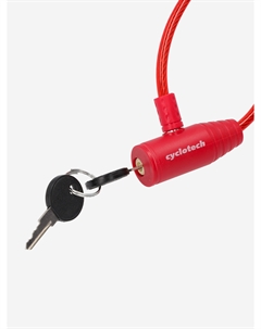 Замок велосипедный с ключами CLK-2, Красный Cyclotech