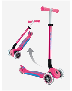 Самокат PRIMO FOLDABLE PLUS LIGHTS V2, Розовый Globber
