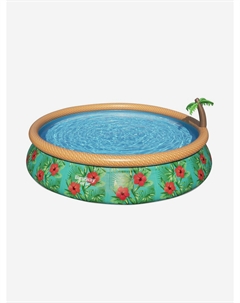 Бассейн надувной 57416 "Paradise Palms" (457х84см)+ фильтр-насос, Зеленый Bestway
