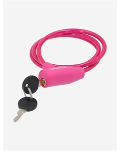 Замок велосипедный с ключами CLK-2, Розовый Cyclotech