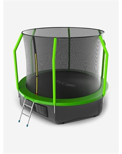 Батут каркасный Cosmo 10ft зеленый + нижняя защитная сеть, диаметр 305 см, Зеленый Evo jump