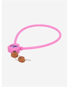 Замок велосипедный с ключами детский CLK-2, Розовый Cyclotech