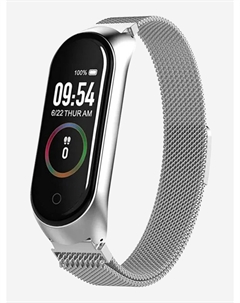 Смарт-часы BRSM44BSWB с мониторингом сна, календарем, ЧСС, Серебряный Bandrate smart