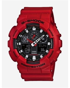 Спортивные часы GA-100B-4A, Красный Casio