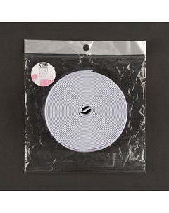 Резинка тканая, мягкая, 40 мм, 4.5±1 м, черная, белая Арт узор