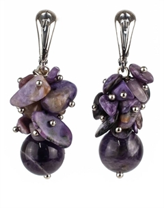 Серьги Бусики-колечки