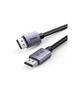 Кабель DisplayPort(20M)-DisplayPort(20M) 4K/8K, v1.4/1.4, экранированный, 3 м, серый DP120 (25906) Ugreen