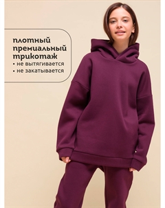 Худи, толстовка для девочки, Красный Pelican