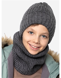 Комплект (шапка и снуд), Черный Nikastyle