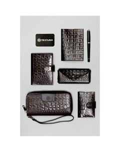 Обложка для паспорта, цвет коричневый Textura