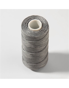 Нитки вощеные, плетеные, плоские, 150d/16, 0.8 мм, 50±2 м, светло-серые Nobrand