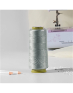 Нитки 40/2, 1500 м, цвет светло-серый Nobrand