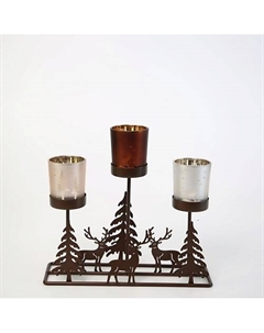 Декоративный подсвечник Trio 24,5x7,5x22 см Arya home collection