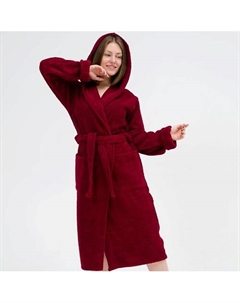 Халат махровый женский с капюшоном Bordeaux Bio-textiles