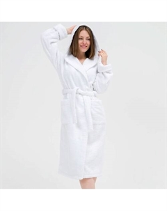Халат махровый женский с капюшоном White Bio-textiles