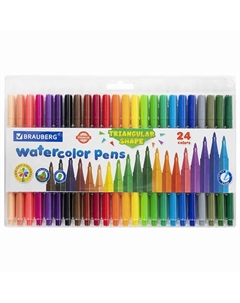 Фломастеры трехгранные "PREMIUM" Brauberg