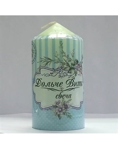 Свеча пеньковая, "Дольче вита", зеленая Индокитай
