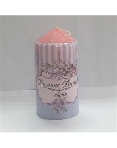 Свеча пеньковая, "Дольче вита", красная Индокитай