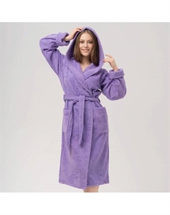 Халат махровый женский с капюшоном Lilac Bio-textiles