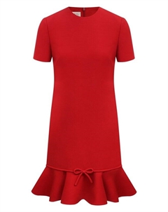 Платье из шерсти и шелка Valentino