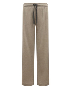 Брюки из хлопка и шелка Brunello cucinelli