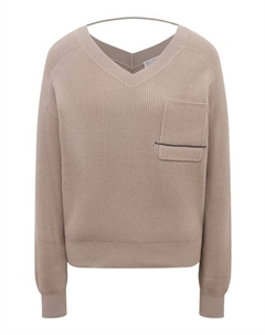 Хлопковый пуловер Brunello cucinelli