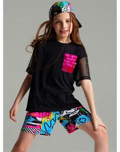 Фуфайка трикотажная для девочек (футболка) Playtoday tween