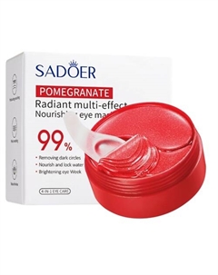 Патчи для кожи вокруг глаз питательные с экстрактом граната Sadoer