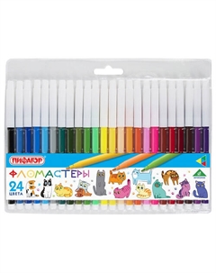 Фломастеры "Веселые Питомцы" Пифагор