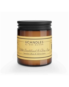Свеча White Sandalwood & Clary Sage Botanique VASO 200 Ucandles