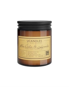 Свеча Blue Cedar and Lavender Botanique VASO 200 Ucandles