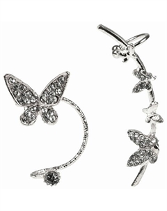 Набор ассиметричных сережек-кафы Дуга Бабочки Lukky