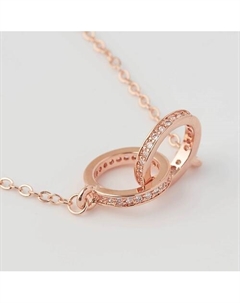 Колье покрытое золотом с кристаллами Swarovski Shine&beauty