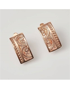 Ажурные серьги покрытые золотом Shine&beauty