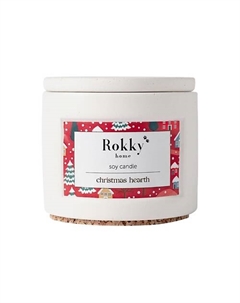 Ароматическая свеча "Рождественский очаг" с деревянным фитилем 125 Rokkyhome