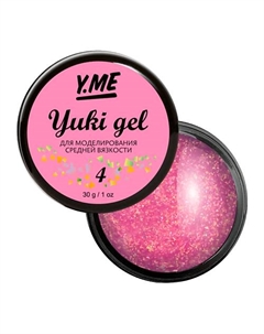 Гель пастельного оттенка с хлопьями Yuki в составе Y.me