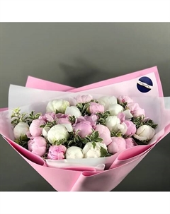 Букет из 25 пионов Комплимент Королеве Л'этуаль flowers