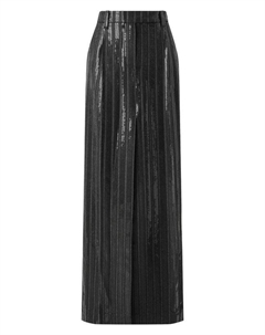 Шерстяная юбка с отделкой пайетками Brunello cucinelli